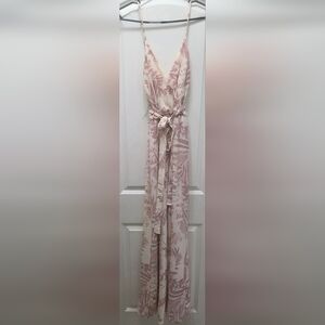 Chic Blush Floral Jumpsuit